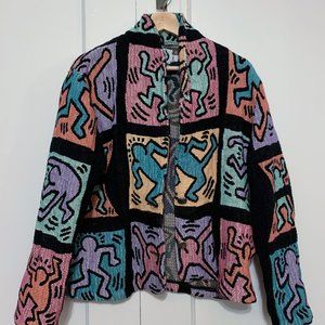 Vintage Kieth Haring Knit Jacket